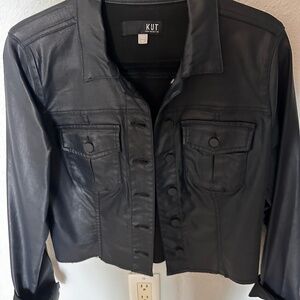 Kut From The Cloth Women’s Coated Denim Jacket